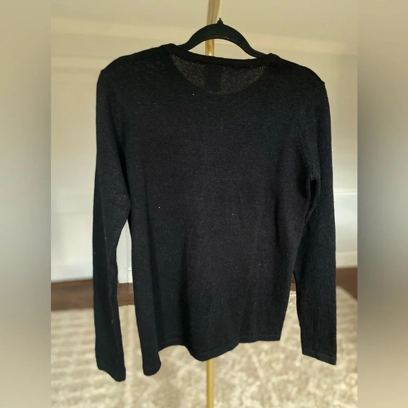 Vintage Christmascore Happy Holidays NY Laundry Embroidered Cardigan Parisian - Picture 3 of 4